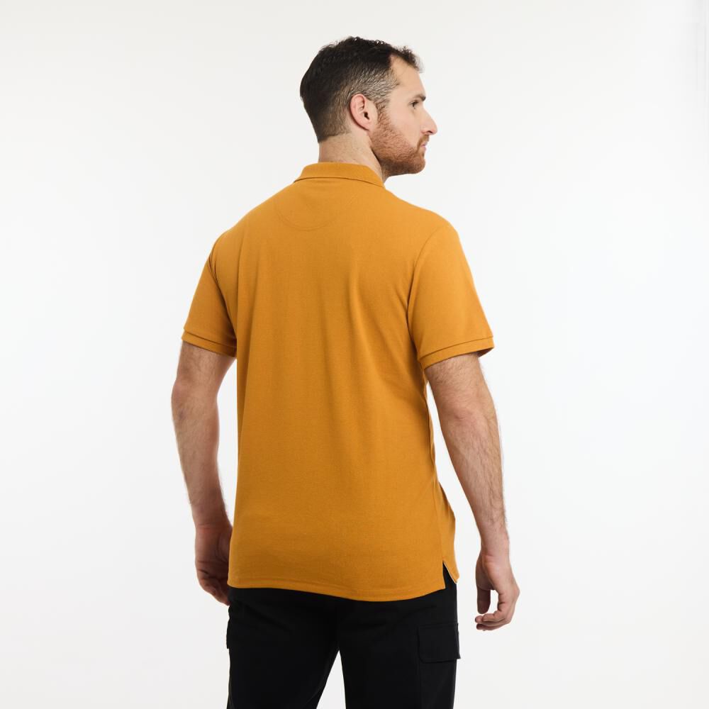 Polera B&aacute;sica Lisa Regular Manga Corta Cuello Piqu&eacute; Hombre Herald image number 3.0