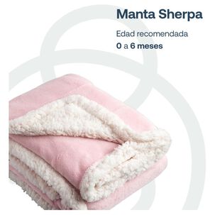 Manta Sherpa Rosado Bebesit