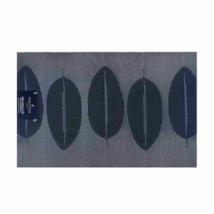 Pack 4 Individuales Nautica Home 45x30cm Reversible Hojas Azul