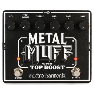 Pedal Distorsi&oacute;n Metal Muff Con Booster Electro-harmonix