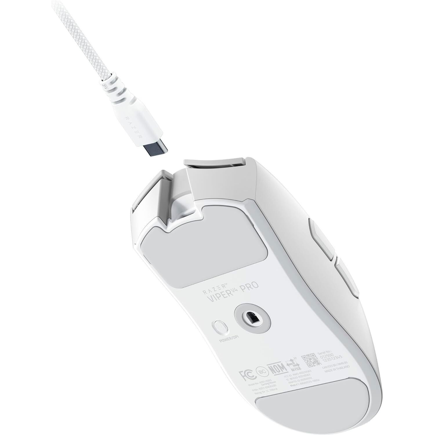 Mouse Gamer Razer Viper V4 Pro Wireless Blanco image number 3.0