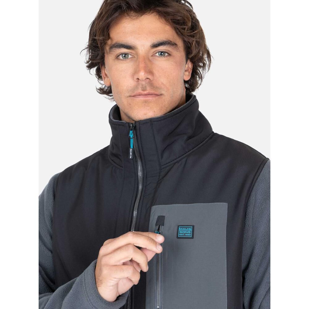 Polerón Liso Micropolar Cuello Alto Hombre Maui And Sons image number 3.0