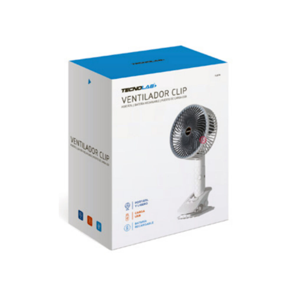 Ventilador De Escritorio Clip Recargable Multifuncional - Ps image number 4.0