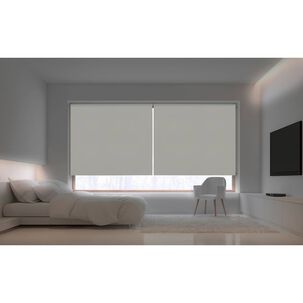 Cortina Roller Premium Viewtex Blackout Solpor Blanca 120x250