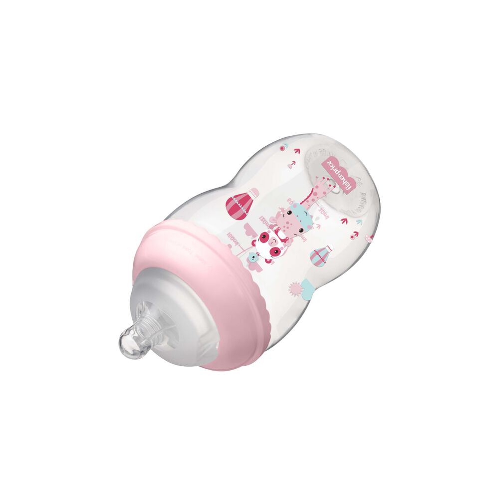 Mamadera Fisher Price First Moments Boca Ancha 270 Ml Rosa image number 2.0