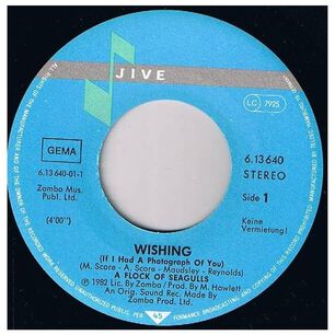 A Flock Of Seagulls - Wishing | 7'' Single Vinilo Usado