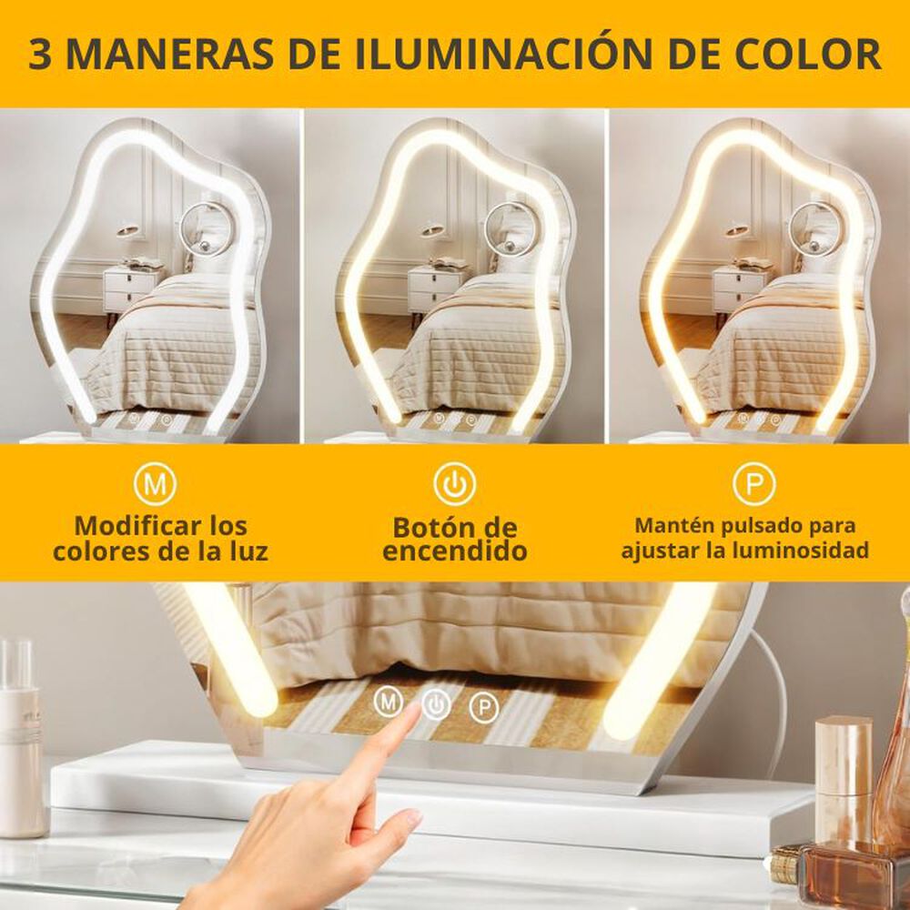 Espejo Led Para Tocador 43,43 X 56,89 Cm image number 5.0