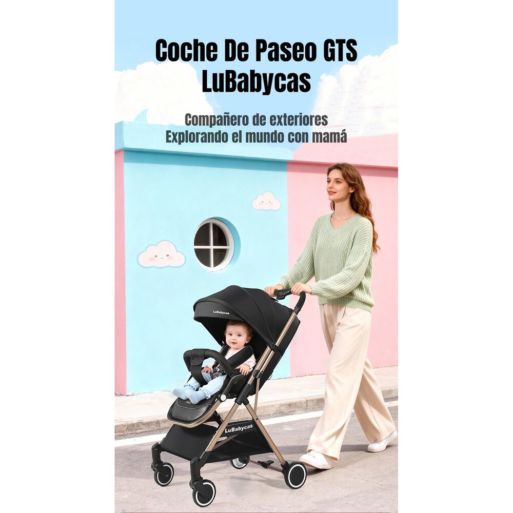 Coche De Paseo &Uacute;ltra Liviano 0-3 A&ntilde;os Gts Lubabycas image number 2.0