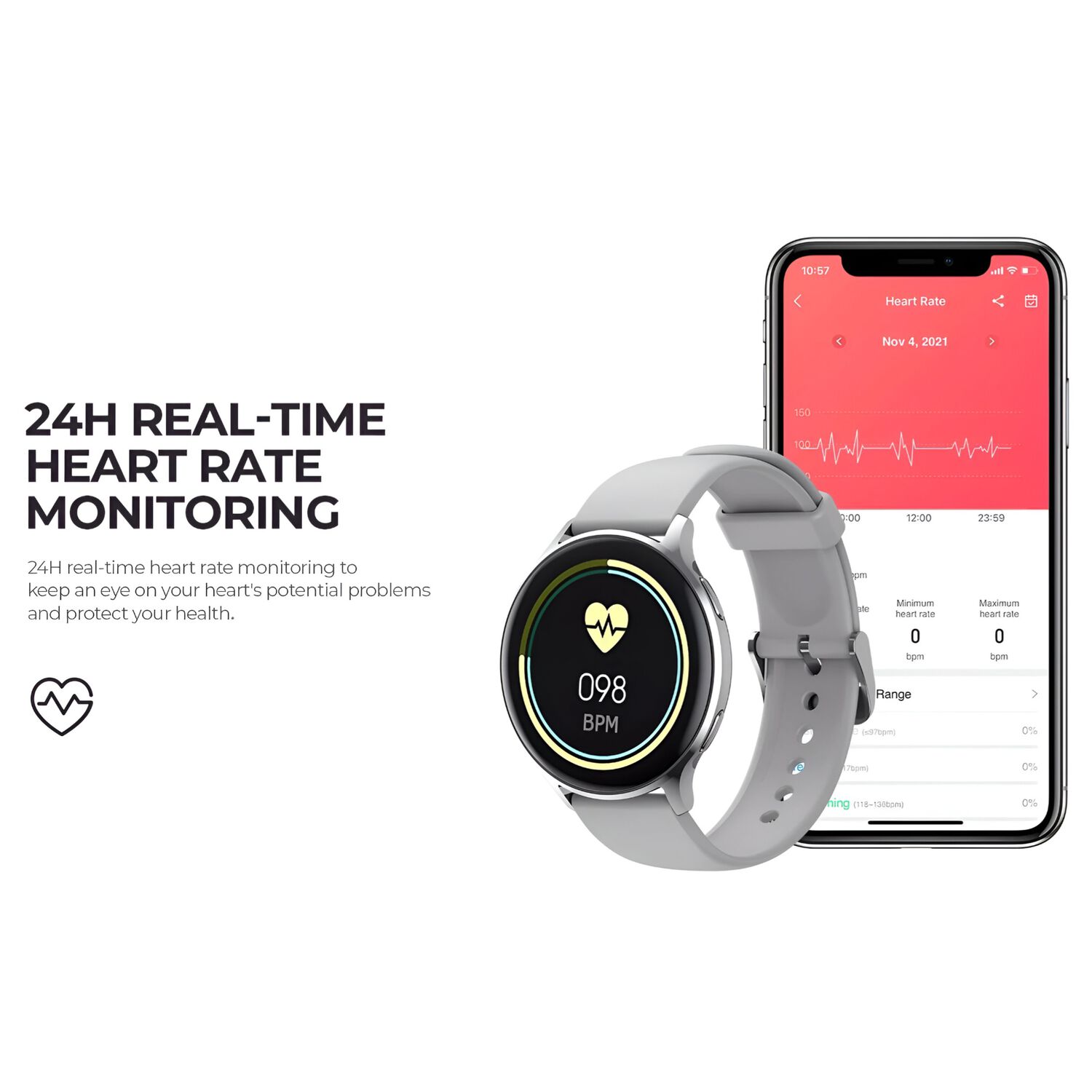 Smartwatch Deportivo Ultra Fino Waterproof +23 Funciones Org image number 9.0
