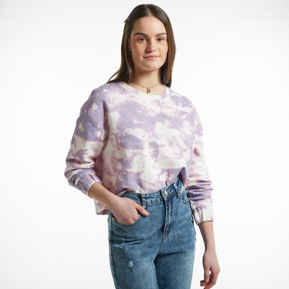 Polerón Tie Dye Cuello Redondo Mujer Freedom image number 2.0
