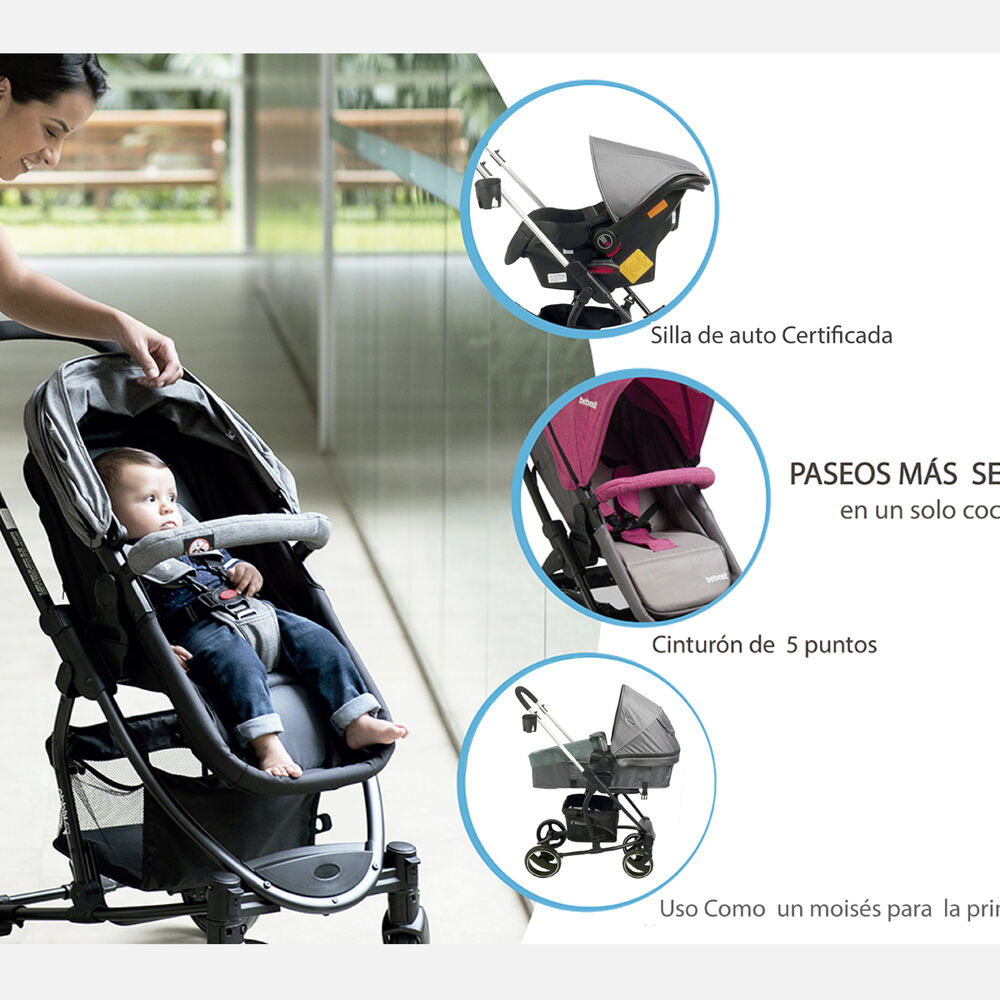 Coche Travel System Fénix Azul image number 5.0