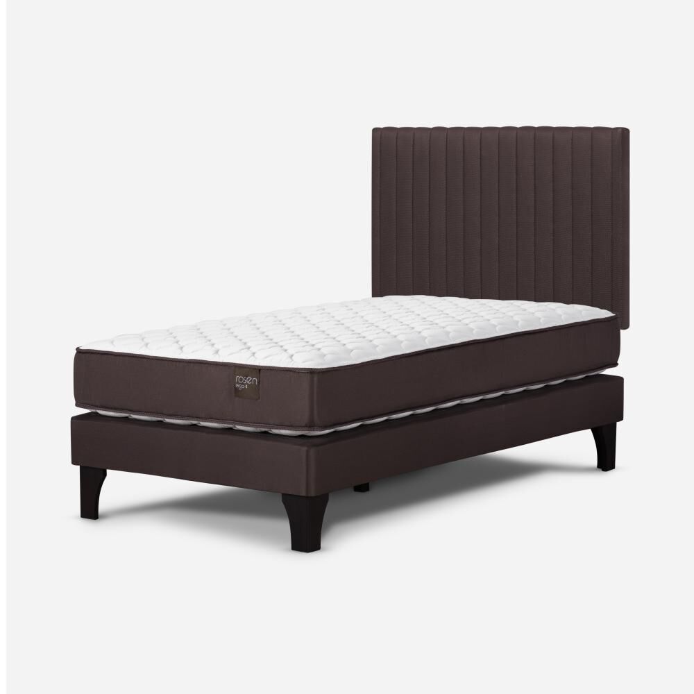 Cama Europea Rosen New Ergo T / 1.5 Plazas / Base Normal + Respaldo image number 2.0