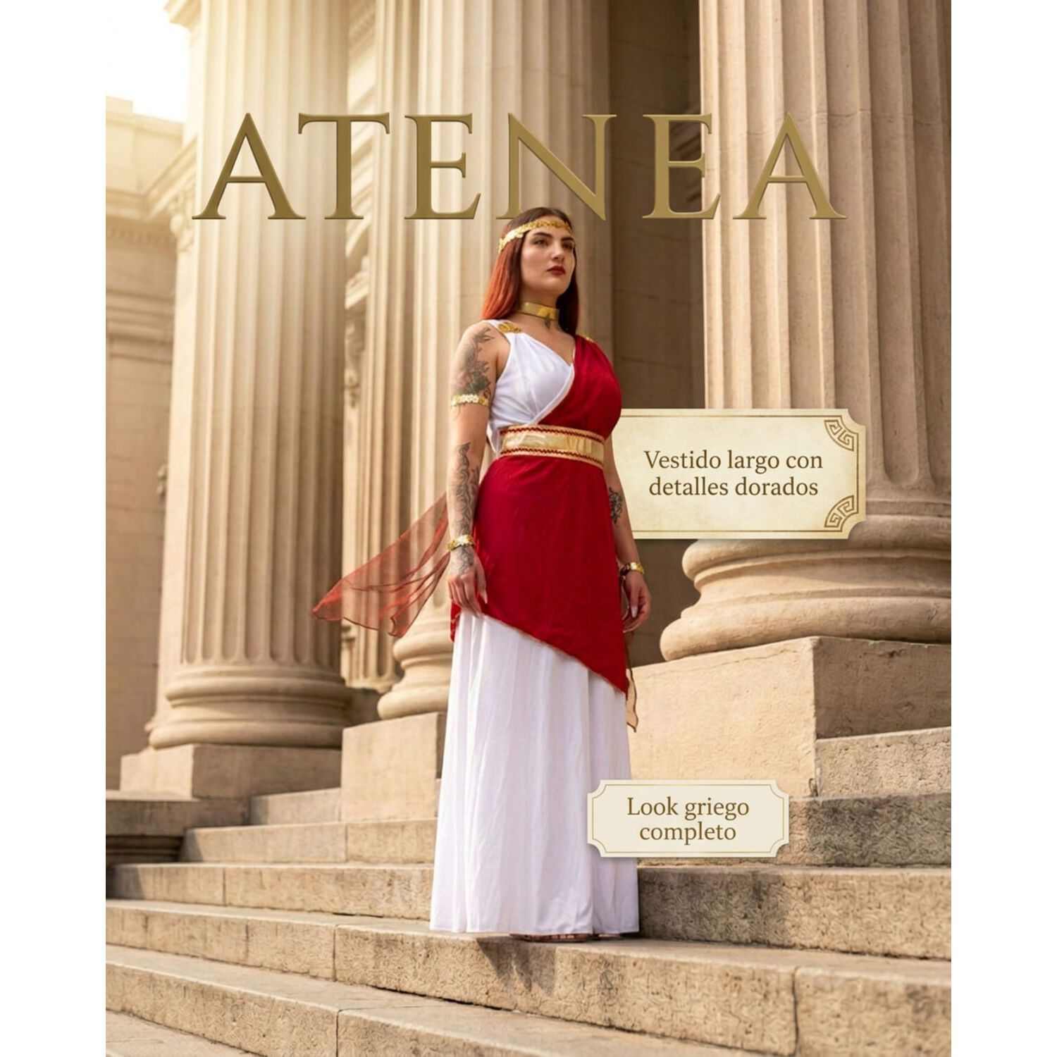 Disfraz Diosa Griega Atenea Adulto image number 1.0