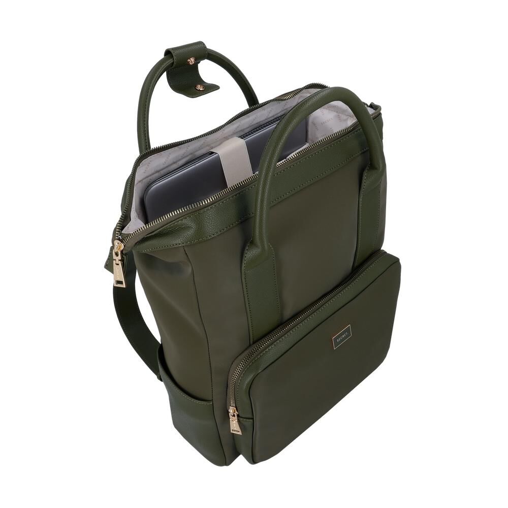 Mochila Notebook Secret Trento St6 Verde 15" image number 3.0
