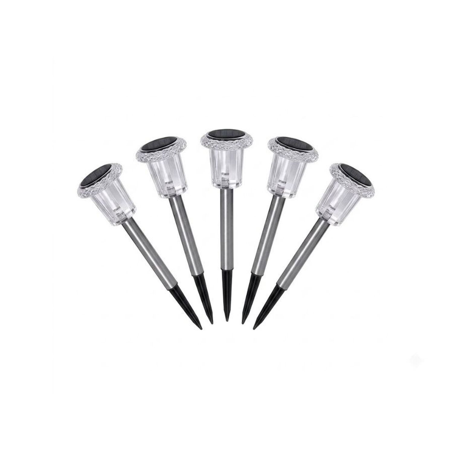 Pack 5 Luces Solares Jard&iacute;n Estacas Led Exterior Impermeable image number 0.0