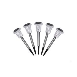 Pack 5 Luces Solares Jard&iacute;n Estacas Led Exterior Impermeable