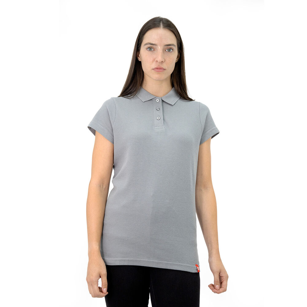 Polera Pique Quebec Manga Corta Gris Mujer image number 0.0
