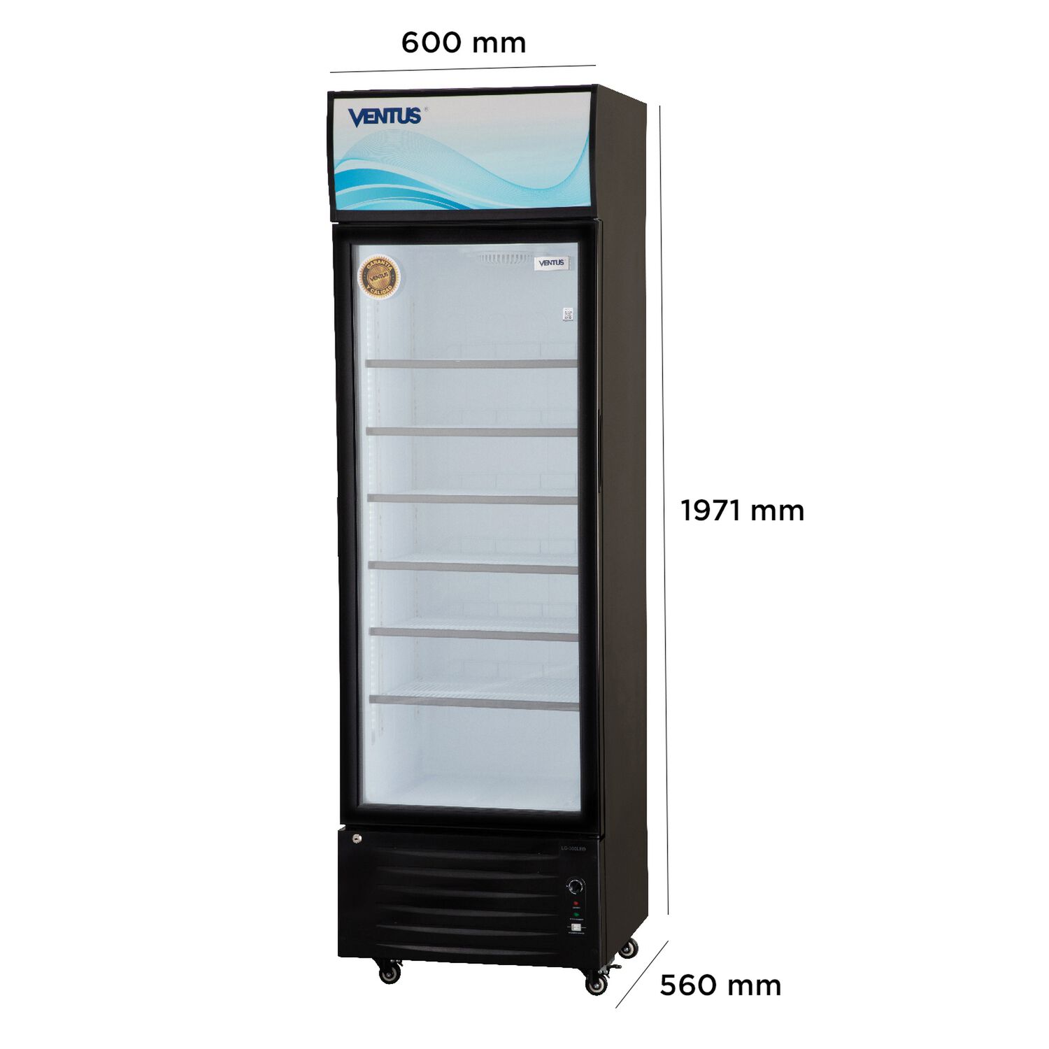 Ventus Visi-cooler Lg-360led 1 Puerta 360 Lts image number 2.0