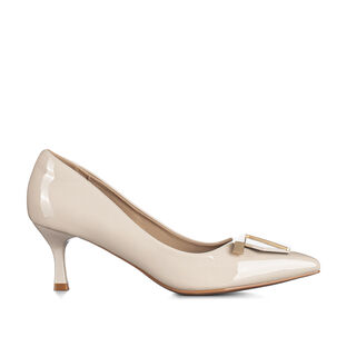 Zapatos Taco Beige Formal Mujer Weide Js61