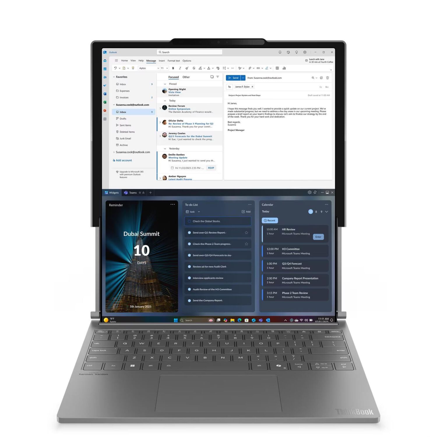 Notebook Lenovo Thinkbook Plus Rollable Gen 6 Intel Core Ultra 7 32gb Ram 1tb Ssd image number 0.0