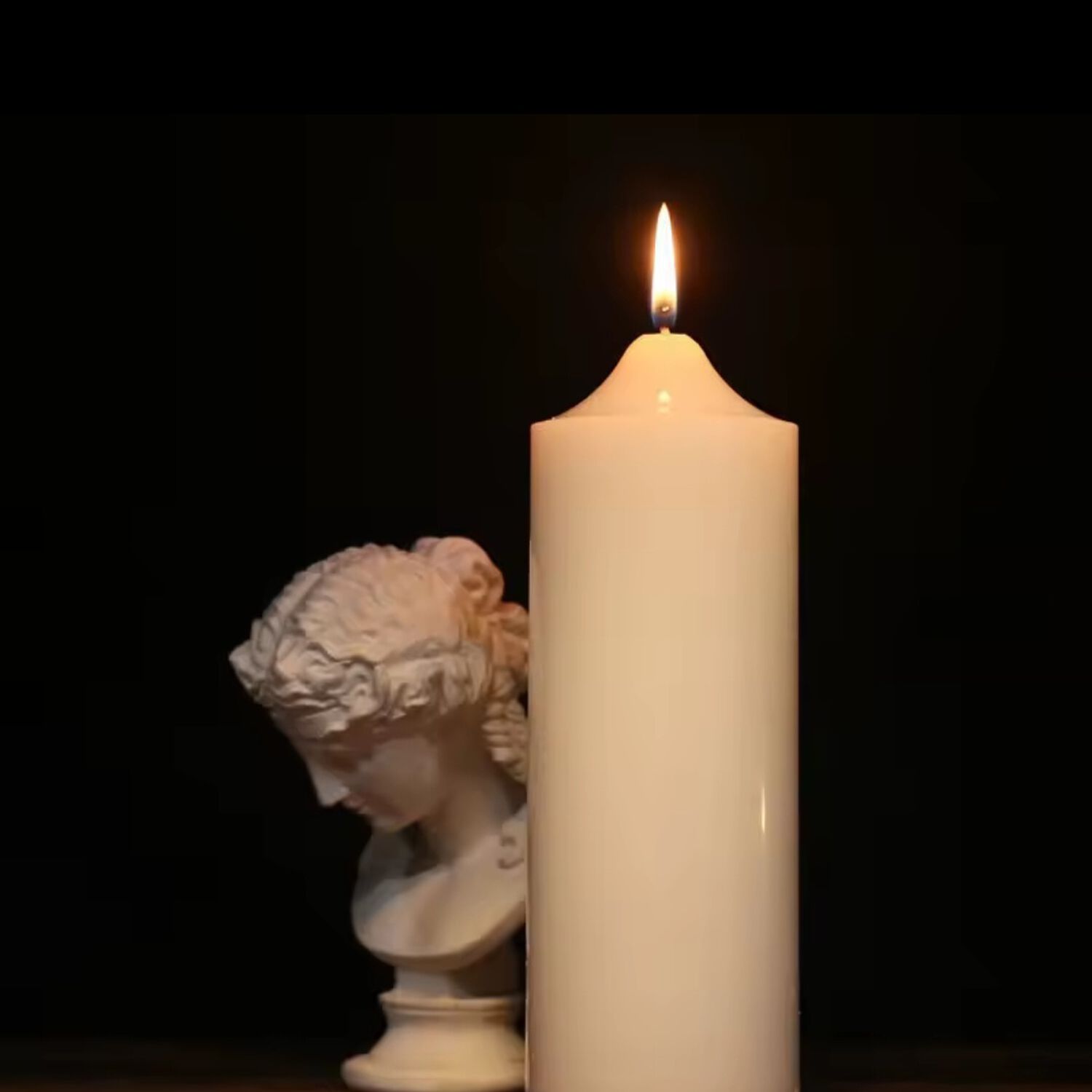 Vela Grande Cirio 20x7 Cm Vel&oacute;n Blanco image number 3.0