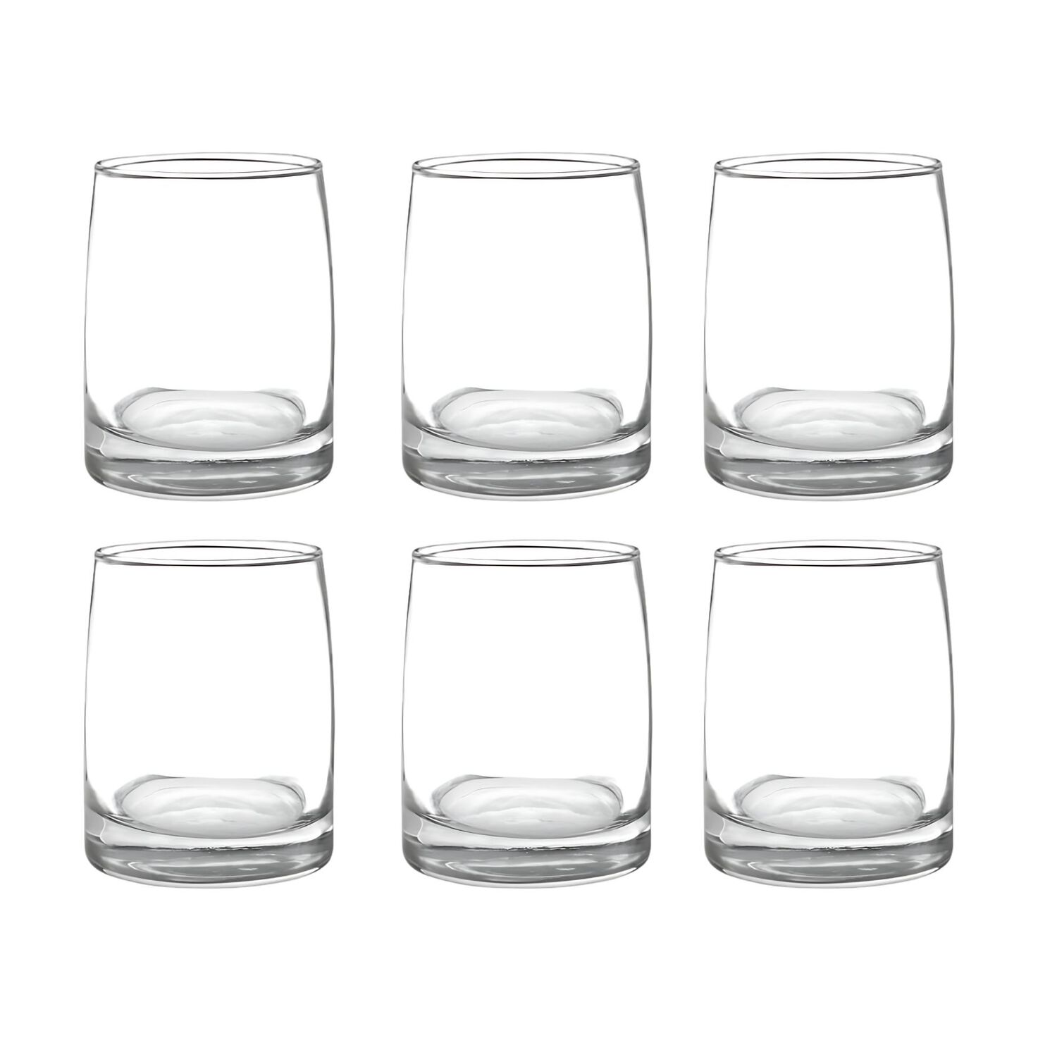 Display 6 Vasos Bajos 366cc Toledo Vidrio Cristar Mojitos Bebida image number 0.0