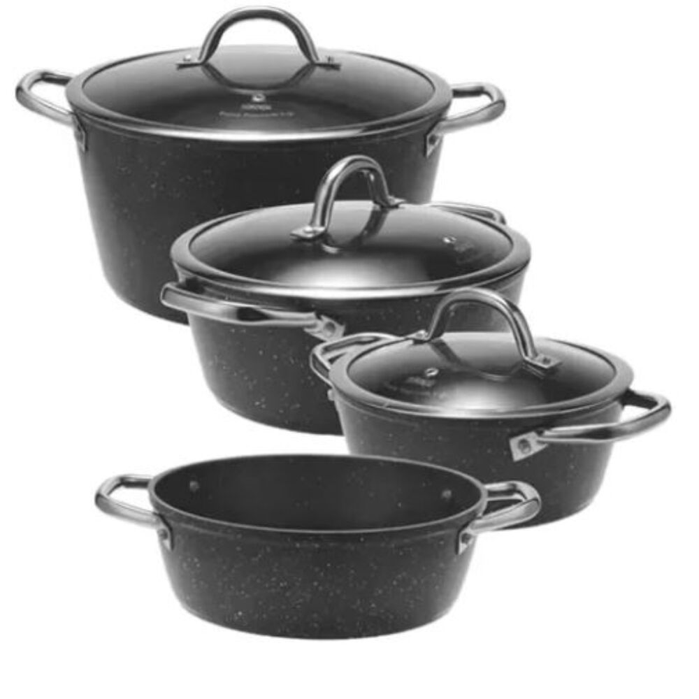 Set Ollas 7 Piezas Antiadherentes Dsp Ca008-s02 - Gris image number 0.0