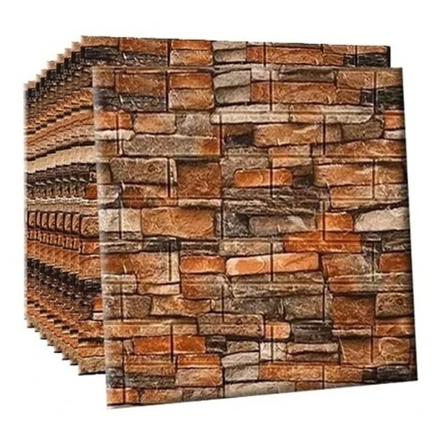 Pack 10 Lamina Papel Mural Autoadhesivo 3d image number 0.0