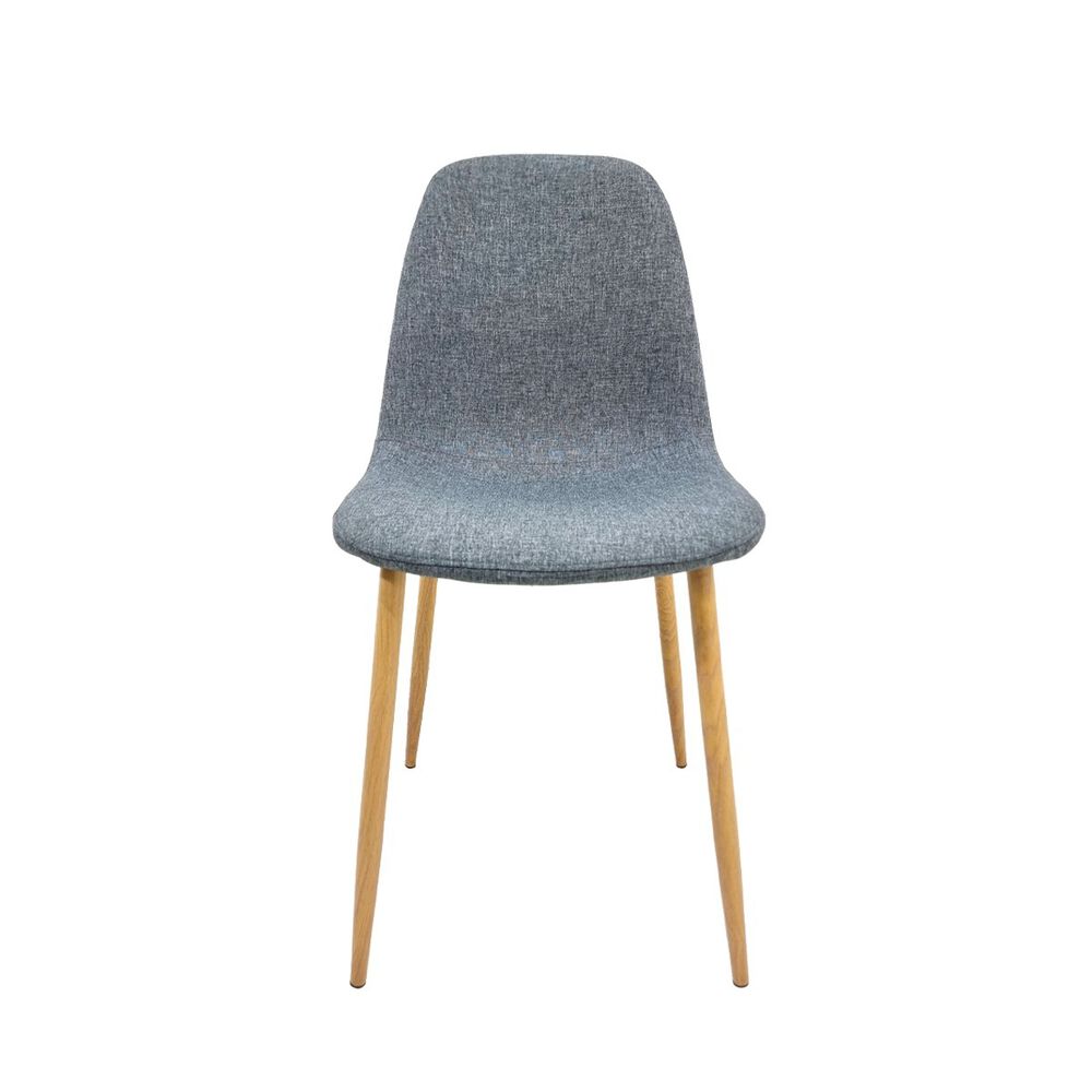 Silla Scoop Wood Velvet Gris image number 0.0