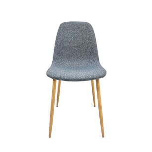 Silla Scoop Wood Velvet Gris