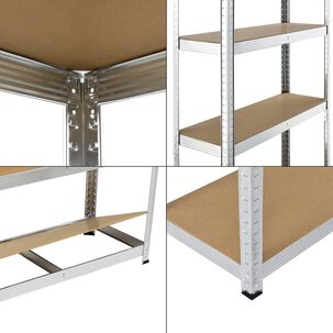 Estante Rack Galvanizado 180x90x40 Cm 5 Niveles Ajustables