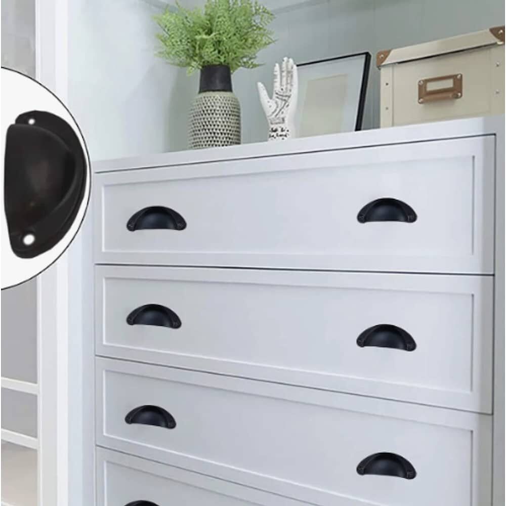 Set 12 Tiradores Para Muebles Negro image number 2.0