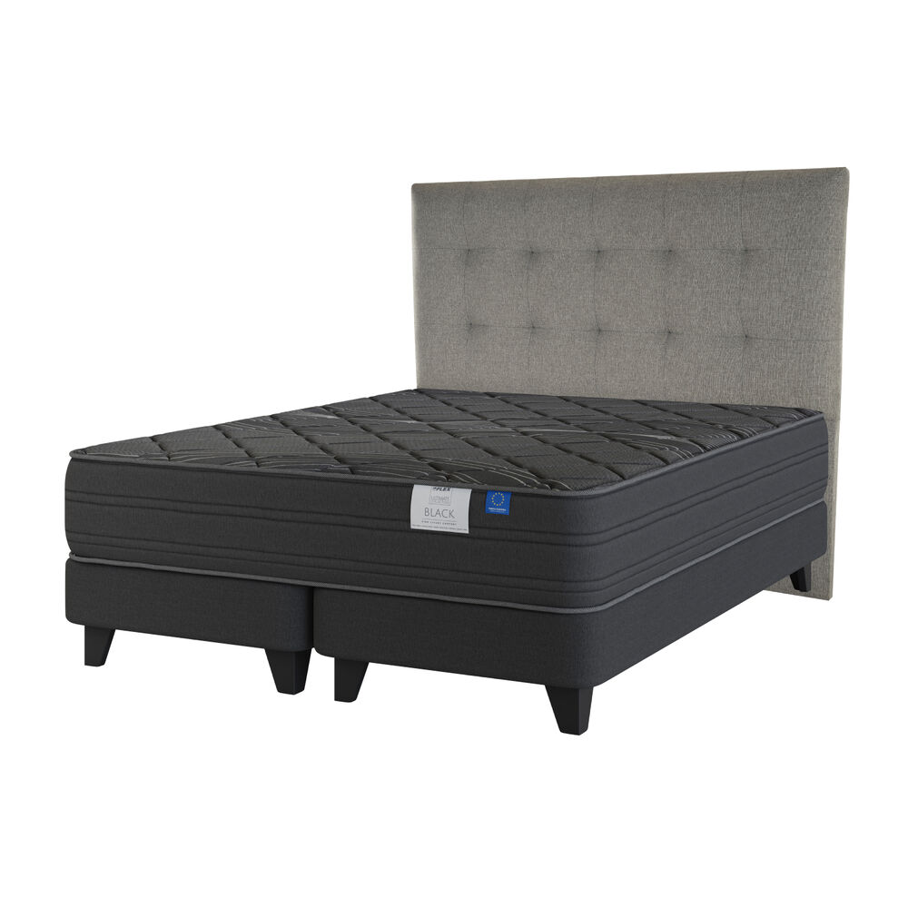 Cama Europea Flex Black Premium / 2 Plazas / Base Dividida image number 0.0