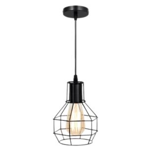 L&aacute;mpara Colgante Jaula Met&aacute;lica Estilo Industrial Vintage