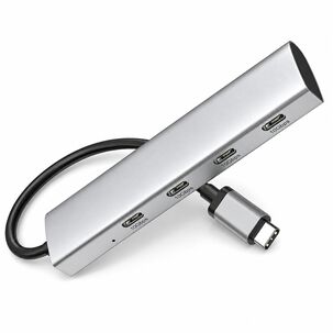 Hub Usb-c 3.2 De Aluminio Con 4 Puertos Usb-c De 10 Gbps