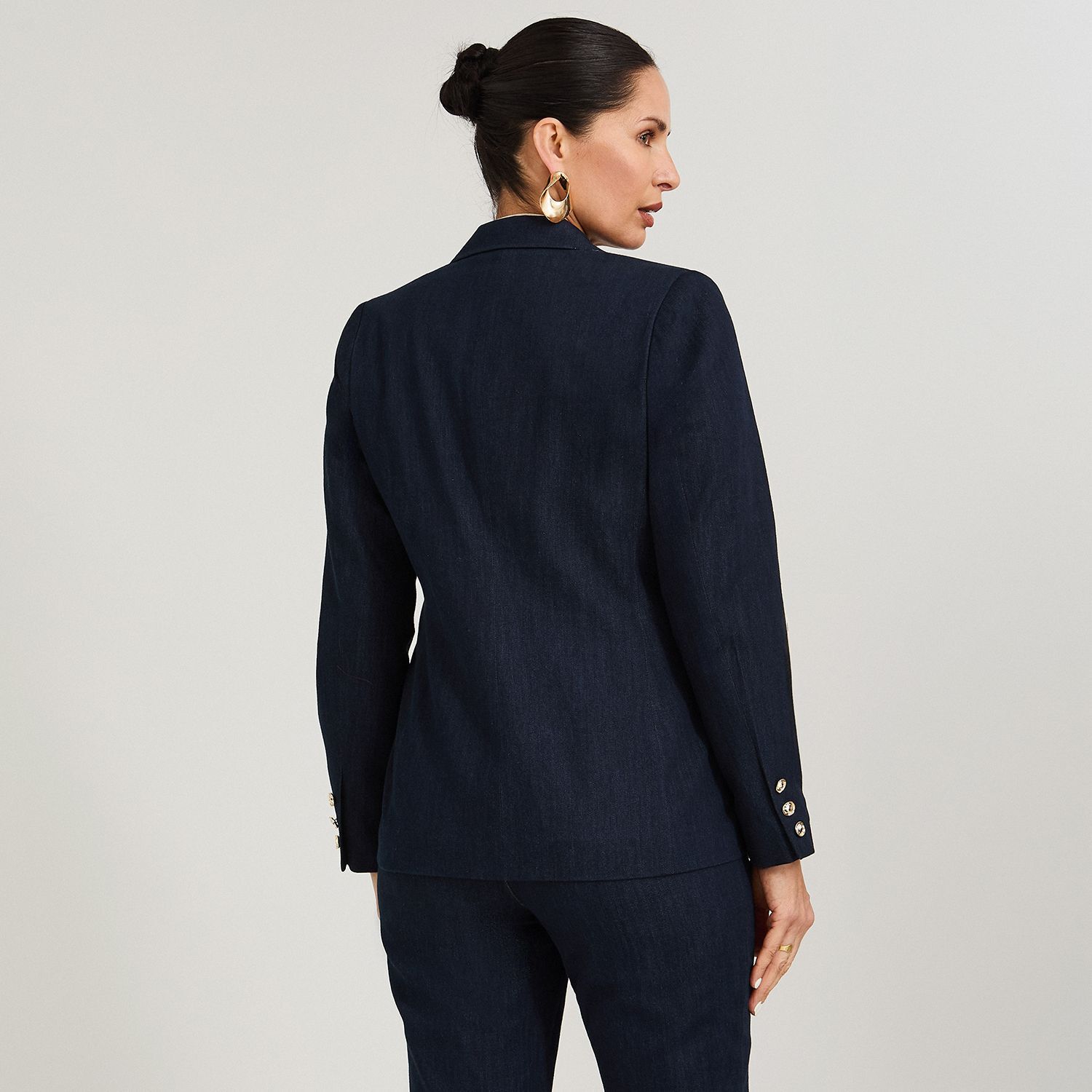 Blazer Cuello Solapa Mujer Lorenzo Di Pontti image number 2.0