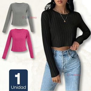 Camiseta Polar Mujer Acanalada Colores Surtidos