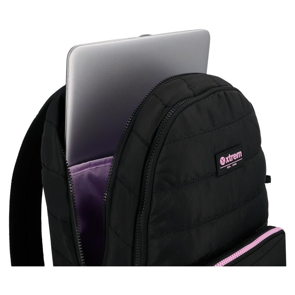 Mochila Notebook Xtrem Hamilton 6xt Negro/lila 14" image number 7.0