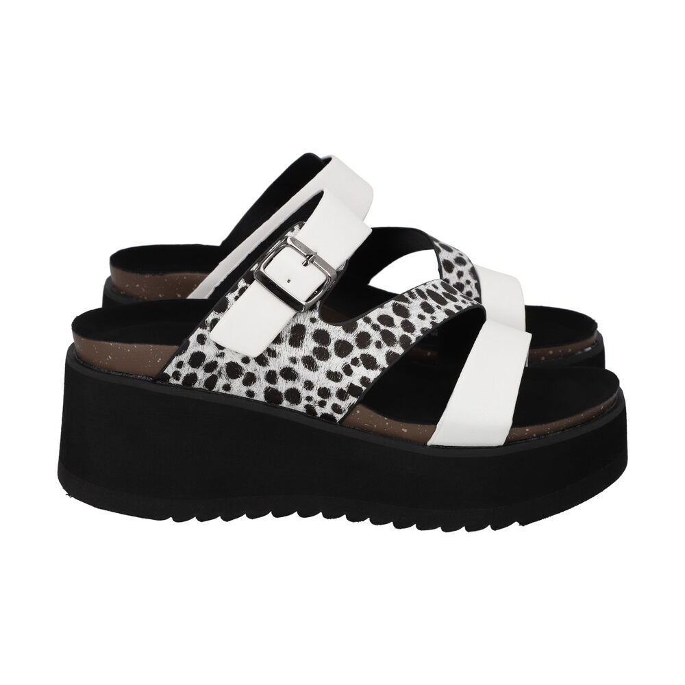 Sandalia Mujer Blanco/print Constanza Police image number 2.0