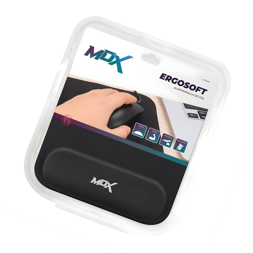 Mousepad Ergonomico Gel Antideslizante Con Apoyo - Ps image number 1.0