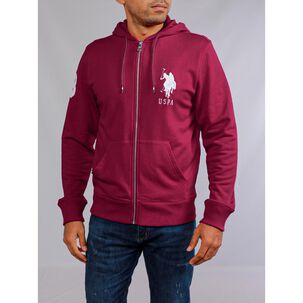 Polerón Liso Cuello Redondo Con Capucha Hombre Us Polo