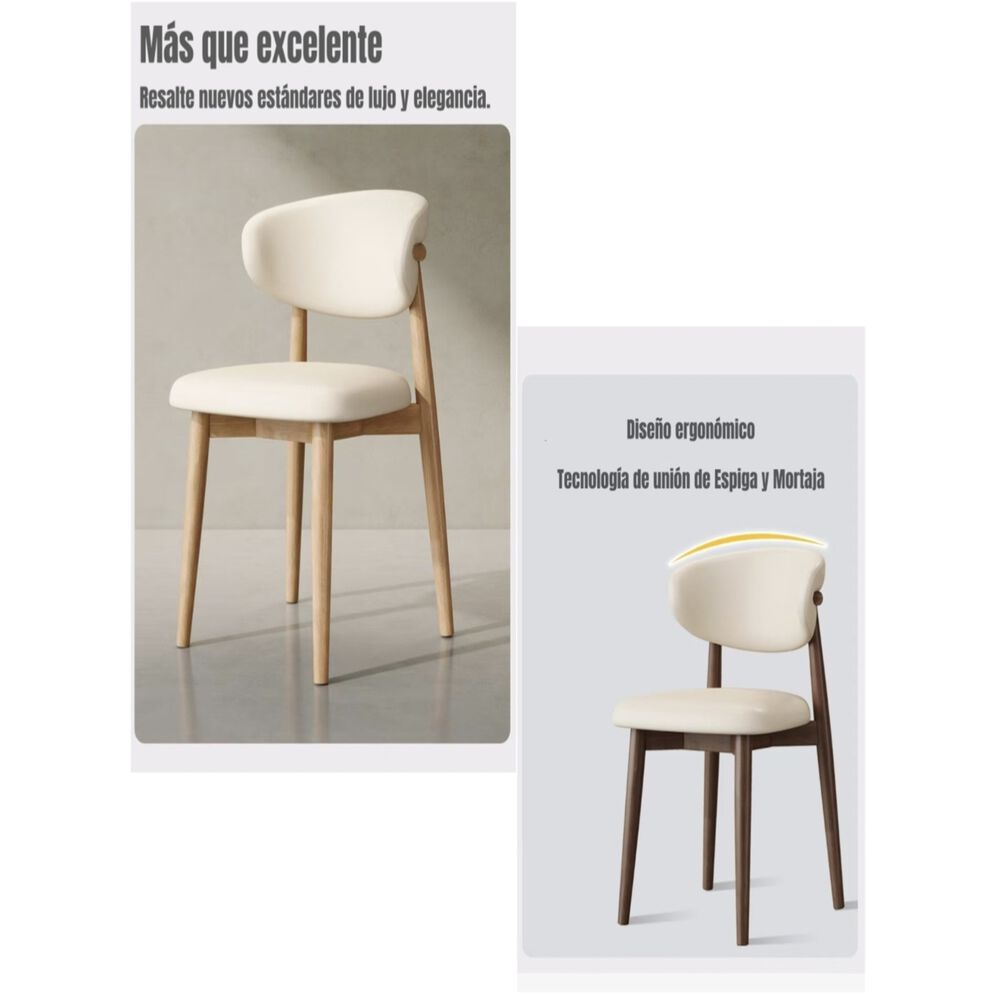 Pack 4 Sillas De Comedor Madera Caf&eacute; Ankara image number 3.0