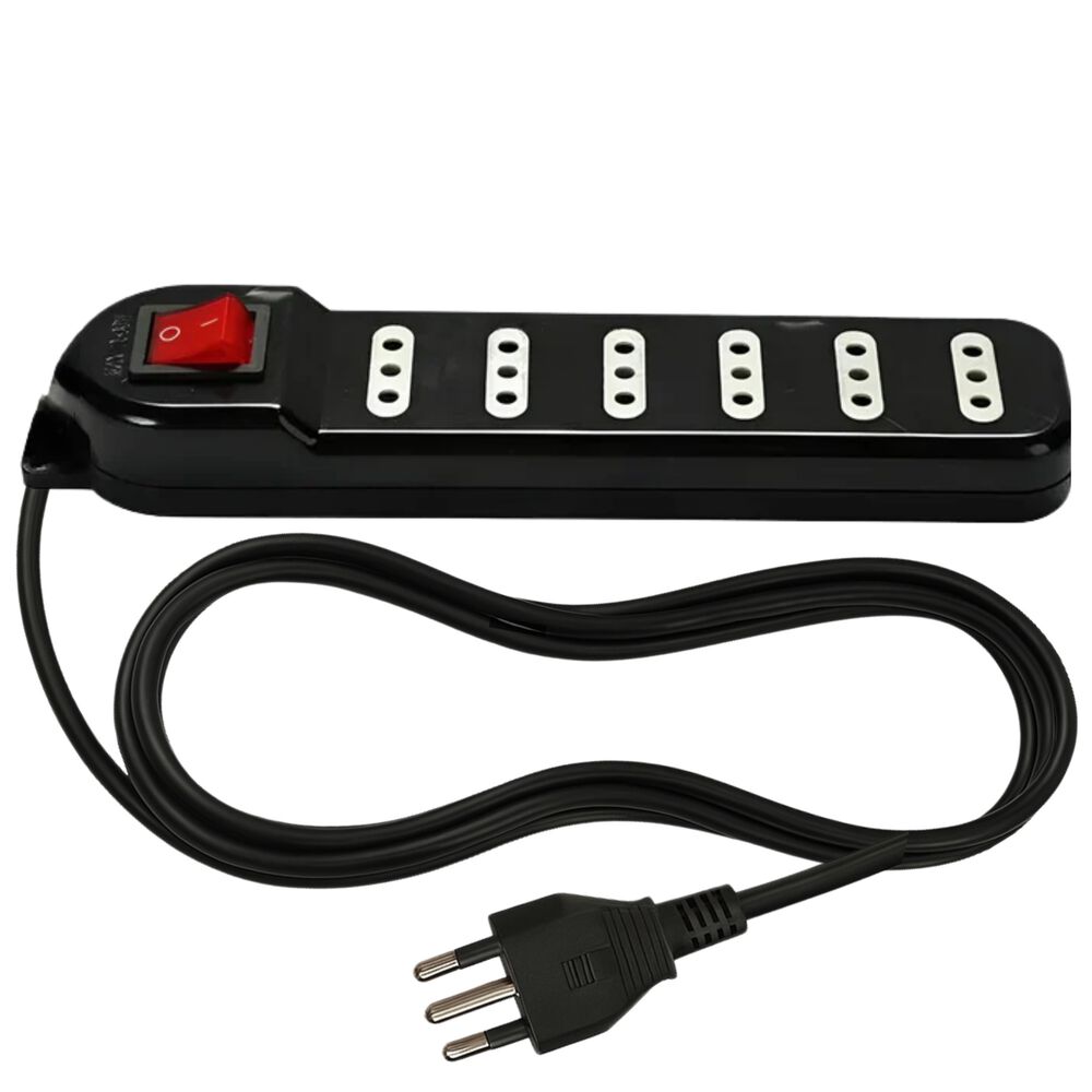 Alargador De 3mt Certificado 6 Pos + Switch Corta Corriente Me-070b image number 8.0