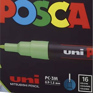 Marcadores Posca 3m Set 16 Colores Basicos Color Multicolor
