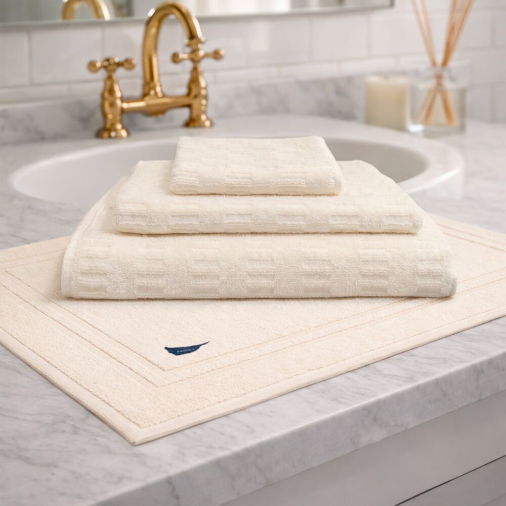 Set 4 Toallas Nautica Savoy Cara+mano+cuerpo+piso 100% Algod&oacute;n Alta Calidad Crema image number 1.0