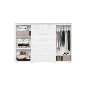 C&oacute;moda Vekka Home Comoda Fontana / 2 Puertas / 7 Cajones