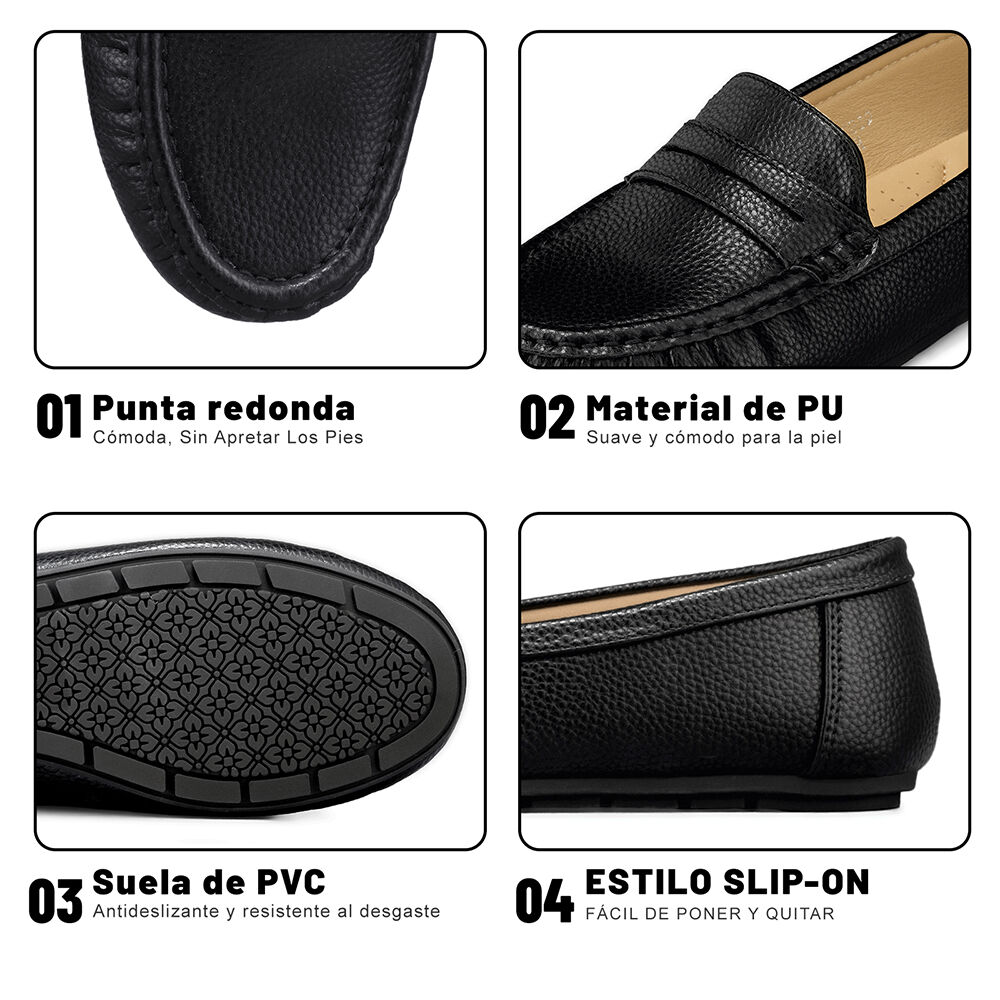 Mocasin Plano Confort Mujer Weide Qiu381 image number 8.0