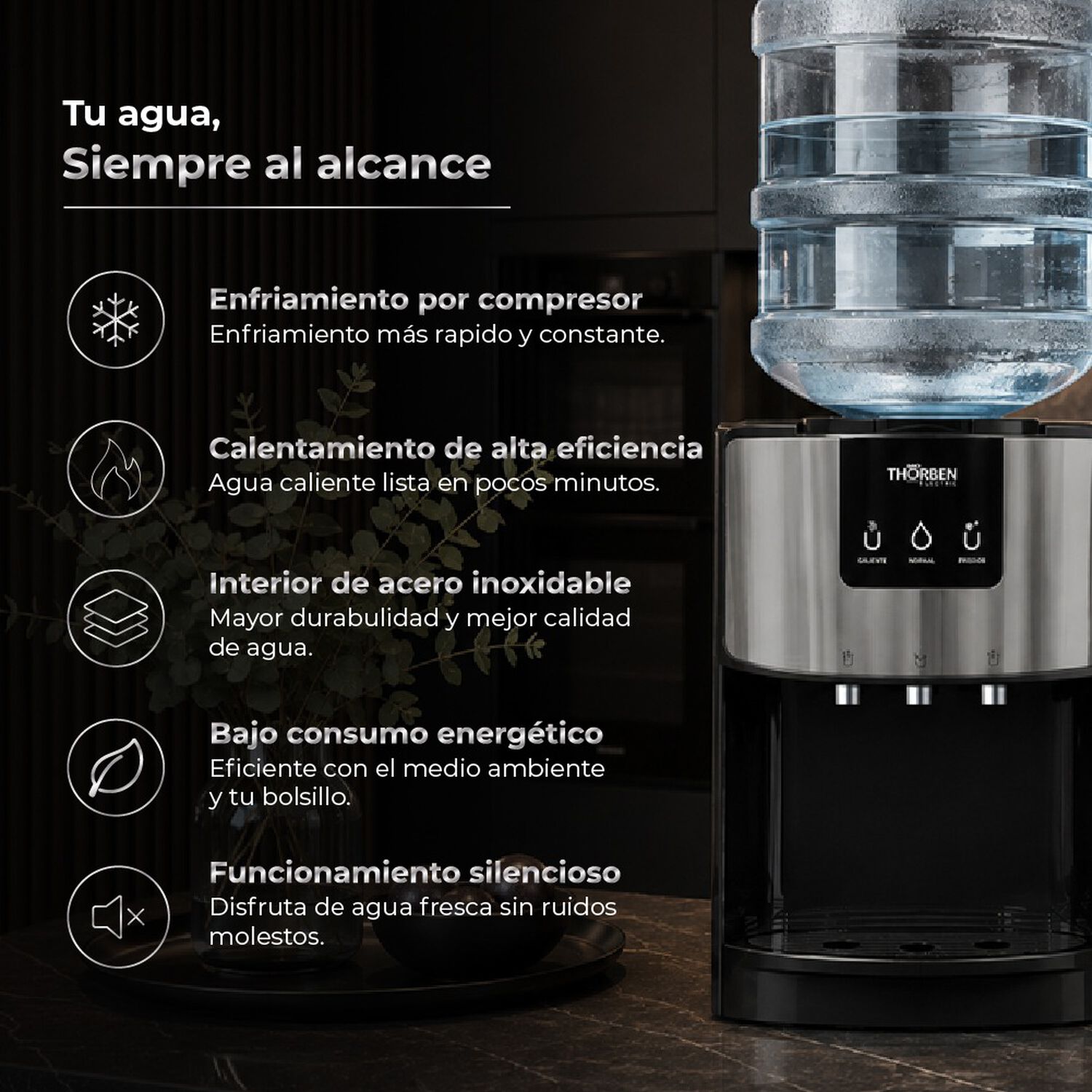 Dispensador Agua Sobremesa 3 Temperaturas Thor 3temp Desk image number 3.0