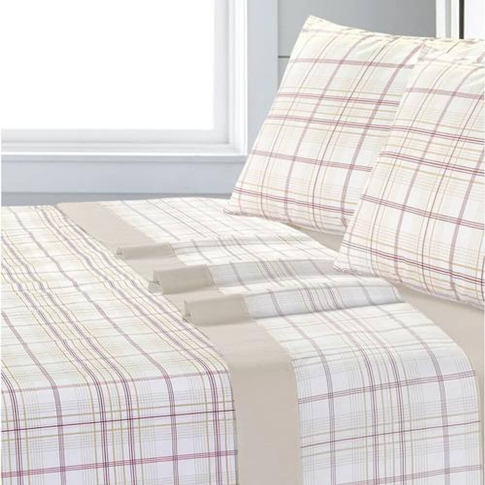 Sabana Andes Estampada 180 Hilos Escoces 106 2 Plaza image number 0.0