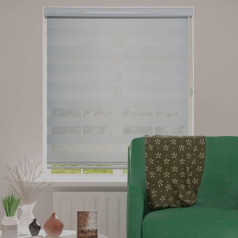 Cortina Roller Persiana Dúo Blanca 60x220 Cm image number 4.0